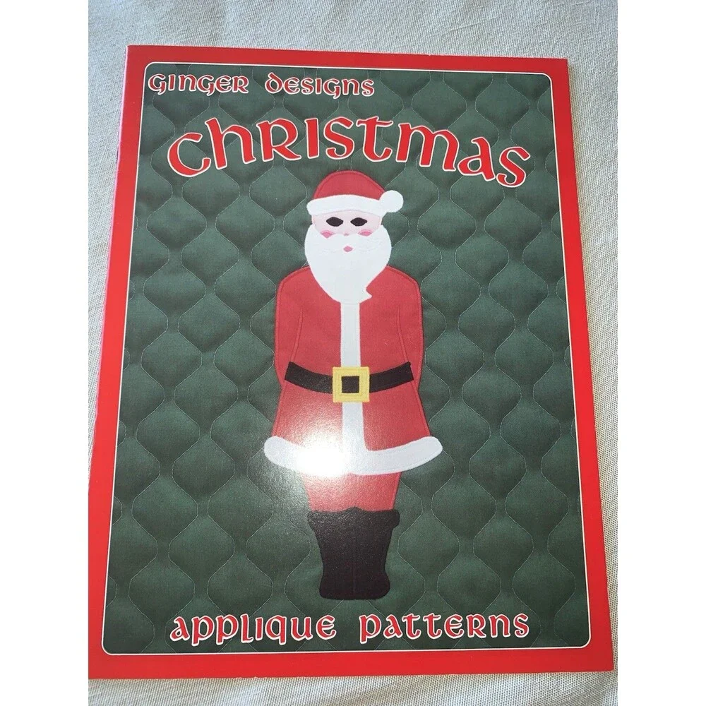 CHRISTMAS GINGER DESIGNS Applique Patterns EUC